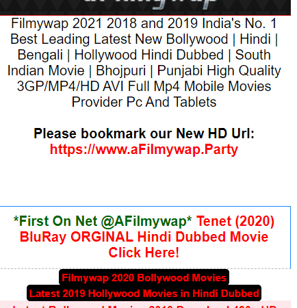 Afilmywap :Bollywood,hollywood,South movie download in hd  illegal website